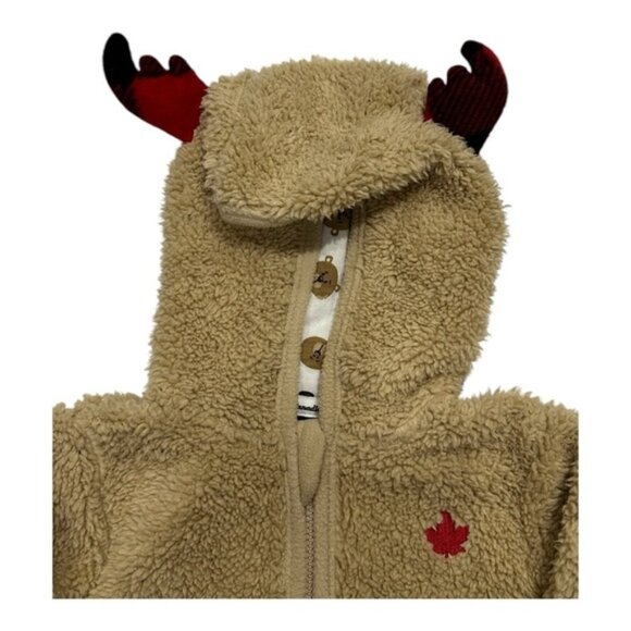 Canadiana Hooded Moose Ears Sweater Size 6-9 months - Picture 3 of 11